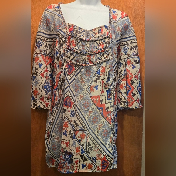 Style & Co BEAUTIFUL sheer layering tunic szM - Picture 2 of 7